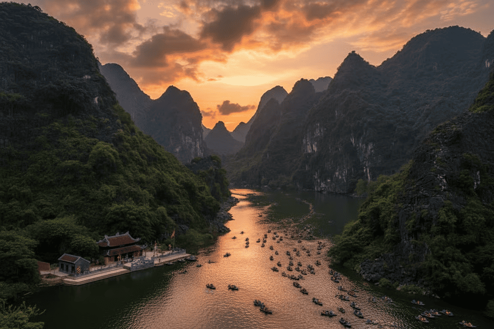 Tr&agrave;ng An l&agrave; một trong những điểm đến thu h&uacute;t bậc nhất của Ninh B&igrave;nh.